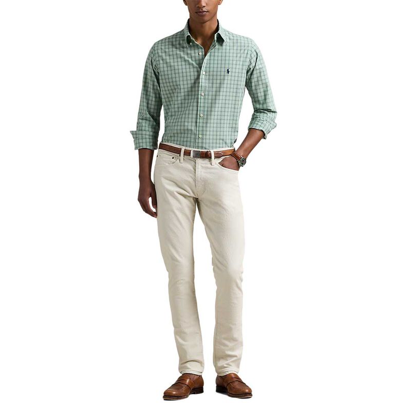 Polo Ralph Lauren Custom Fit Checked Stretch Poplin Shirt image number 3